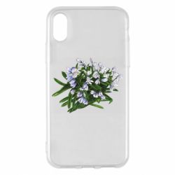 Чохол з розділу Квіти Намальовані проліски для Apple iPhone X/Xs - FATLINE Чохол з розділу Квіти Намальовані проліски для Apple iPhone X/Xs