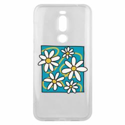 Чехол из раздела Авторские принты Ромашки на голубом для Meizu X8 - FATLINE Чехол из раздела Авторские принты Ромашки на голубом для Meizu X8