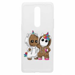 Чехол из раздела Стражи Галактики Baby Groot And Unicorn для OnePlus 8