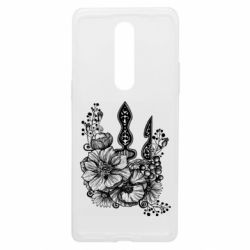 Чехол из раздела Авторские принты Coat of arms and flowers monochrome для OnePlus 8 - FATLINE Чехол из раздела Авторские принты Coat of arms and flowers monochrome для OnePlus 8