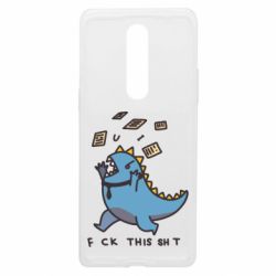 Чехол из раздела Abstract world Dino F*ck This Sh*t для OnePlus 8 - FATLINE Чехол из раздела Abstract world Dino F*ck This Sh*t для OnePlus 8