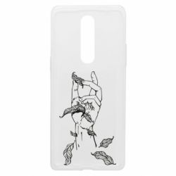 Чехол из раздела Арт-дизайн Hand with leafs для OnePlus 8 - FATLINE Чехол из раздела Арт-дизайн Hand with leafs для OnePlus 8
