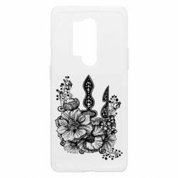 Чехол из раздела Авторские принты Coat of arms and flowers monochrome для OnePlus 8 Pro - FATLINE Чехол из раздела Авторские принты Coat of arms and flowers monochrome для OnePlus 8 Pro