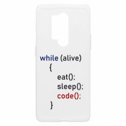 Чехол из раздела Программистам Eat, Sleep, Code для OnePlus 8 Pro - FATLINE Чехол из раздела Программистам Eat, Sleep, Code для OnePlus 8 Pro