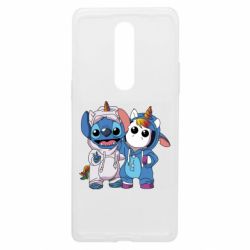 Чехол из раздела Лило и Стич Стич и единорог для OnePlus 8 - FATLINE Чехол из раздела Лило и Стич Стич и единорог для OnePlus 8