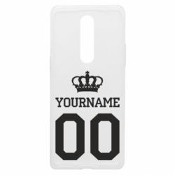 Чехол из раздела Фамилия и номер Ваше имя корона для OnePlus 8