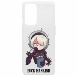 Чехол из раздела NieR: Automata Nier. Fuck Mankind для OnePlus 9 - FATLINE Чехол из раздела NieR: Automata Nier. Fuck Mankind для OnePlus 9