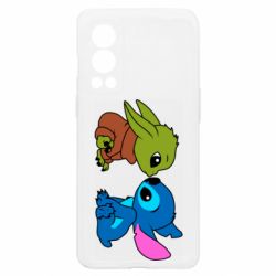 Чохол з розділу Ліло та Стіч Baby Yoda And Stitch для OnePlus Nord2 5G - FATLINE Чохол з розділу Ліло та Стіч Baby Yoda And Stitch для OnePlus Nord2 5G