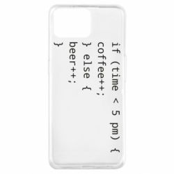 Чехол из раздела Авторские принты Coffee or beer для Oppo A73 - FATLINE Чехол из раздела Авторские принты Coffee or beer для Oppo A73