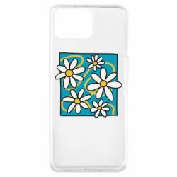 Чохол з розділу Авторські принти Ромашки на блакитному для Oppo A73 - FATLINE Чохол з розділу Авторські принти Ромашки на блакитному для Oppo A73