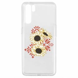 Чехол из раздела Авторские принты Подсолнухи с вышивкой для Oppo A91/Reno3 - FATLINE Чехол из раздела Авторские принты Подсолнухи с вышивкой для Oppo A91/Reno3