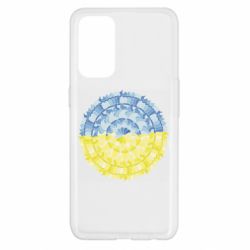 Чехол из раздела Авторские принты Сине желтая мандала для Oppo Reno 5 4G - FATLINE Чехол из раздела Авторские принты Сине желтая мандала для Oppo Reno 5 4G