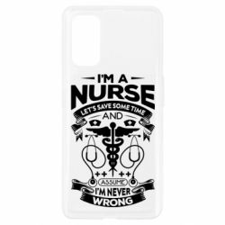 Чехол из раздела Врачам Nurse I'm Never Wrong для Realme 7 Pro - FATLINE Чехол из раздела Врачам Nurse I'm Never Wrong для Realme 7 Pro