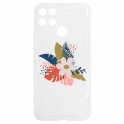 Чехол из раздела Авторские принты Тропические листья для Realme C25Y - FATLINE Чехол из раздела Авторские принты Тропические листья для Realme C25Y