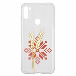 Чехол из раздела Вишиванки Ростки пшеницы с вышивкой для Samsung A11/M11 - FATLINE Чехол из раздела Вишиванки Ростки пшеницы с вышивкой для Samsung A11/M11