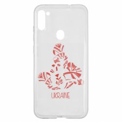 Чехол из раздела Вишиванки Українські орнаменті квіти для Samsung A11/M11 - FATLINE Чехол из раздела Вишиванки Українські орнаменті квіти для Samsung A11/M11