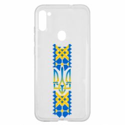 Чехол из раздела Вишиванки Вышиванка Герб Украины орнамент для Samsung A11/M11 - FATLINE Чехол из раздела Вишиванки Вышиванка Герб Украины орнамент для Samsung A11/M11