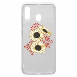 Чехол из раздела Авторские принты Подсолнухи с вышивкой для Samsung A30 - FATLINE Чехол из раздела Авторские принты Подсолнухи с вышивкой для Samsung A30