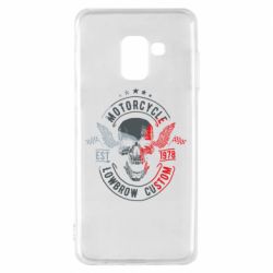 Чехол из раздела Мотоциклистам Moto skull для Samsung A8 2018 - FATLINE Чехол из раздела Мотоциклистам Moto skull для Samsung A8 2018
