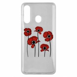 Чехол из раздела Авторские принты Цветы вокруг следов от пуль для Samsung M40 - FATLINE Чехол из раздела Авторские принты Цветы вокруг следов от пуль для Samsung M40