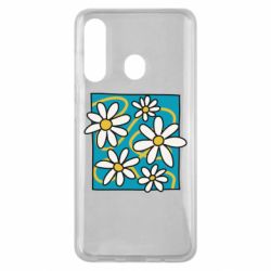 Чехол из раздела Авторские принты Ромашки на голубом для Samsung M40 - FATLINE Чехол из раздела Авторские принты Ромашки на голубом для Samsung M40