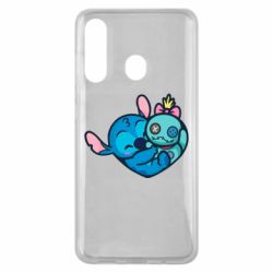 Чехол из раздела Лило и Стич Стич с куклой для Samsung M40 - FATLINE Чехол из раздела Лило и Стич Стич с куклой для Samsung M40