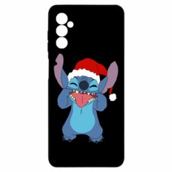 Чехол из раздела Лило и Стич Новогодний Стич для Samsung M52 - FATLINE Чехол из раздела Лило и Стич Новогодний Стич для Samsung M52