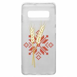 Чехол из раздела Авторские принты Ростки пшеницы с вышивкой для Samsung S10+ - FATLINE Чехол из раздела Авторские принты Ростки пшеницы с вышивкой для Samsung S10+