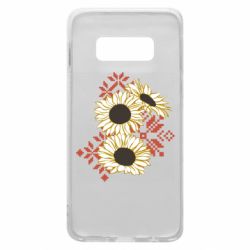 Чехол из раздела Авторские принты Подсолнухи с вышивкой для Samsung S10e - FATLINE Чехол из раздела Авторские принты Подсолнухи с вышивкой для Samsung S10e