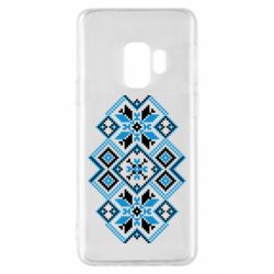 Чехол из раздела Авторские принты Украинский узор голубой для Samsung S9 - FATLINE Чехол из раздела Авторские принты Украинский узор голубой для Samsung S9