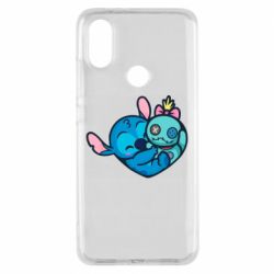 Чехол из раздела Лило и Стич Стич с куклой для Xiaomi Mi A2 - FATLINE Чехол из раздела Лило и Стич Стич с куклой для Xiaomi Mi A2