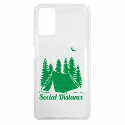 Чехол из раздела Кемпинг Camping social distance для Xiaomi Poco M3 - FATLINE Чехол из раздела Кемпинг Camping social distance для Xiaomi Poco M3