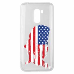 Чохол з розділу Країни America Flag Shape для Xiaomi Pocophone F1 - FATLINE Чохол з розділу Країни America Flag Shape для Xiaomi Pocophone F1