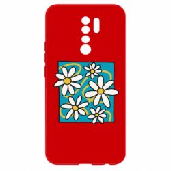 Чехол из раздела Авторские принты Ромашки на голубом для Xiaomi Redmi 9 - FATLINE Чехол из раздела Авторские принты Ромашки на голубом для Xiaomi Redmi 9