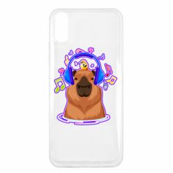 Чехол из раздела Авторские принты Музыкальная Капибара для Xiaomi Redmi 9a - FATLINE Чехол из раздела Авторские принты Музыкальная Капибара для Xiaomi Redmi 9a