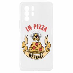 Чехол из раздела Любителям еды In pizza we trust для Xiaomi Redmi Note 10 Pro 5G - FATLINE Чехол из раздела Любителям еды In pizza we trust для Xiaomi Redmi Note 10 Pro 5G