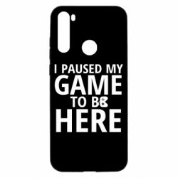 Чехол из раздела Molka_story I Paused My Game для Xiaomi Redmi Note 8T - FATLINE Чехол из раздела Molka_story I Paused My Game для Xiaomi Redmi Note 8T