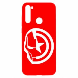 Чехол из раздела Мстители Iron Man and Captain America для Xiaomi Redmi Note 8T - FATLINE Чехол из раздела Мстители Iron Man and Captain America для Xiaomi Redmi Note 8T