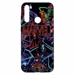 Чехол из раздела Мстители Marvel neon art pattern для Xiaomi Redmi Note 8T - FATLINE Чехол из раздела Мстители Marvel neon art pattern для Xiaomi Redmi Note 8T