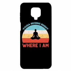 Чохол з розділу Йога Yoga begins right для Xiaomi Redmi Note 9S/9Pro/9Pro Max - FATLINE Чохол з розділу Йога Yoga begins right для Xiaomi Redmi Note 9S/9Pro/9Pro Max