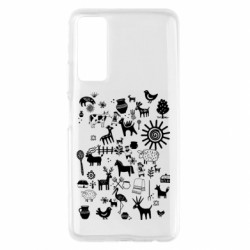 Чехол из раздела Коллекции Наив Арт Этностиль для Huawei P Smart 2021 - FATLINE Чехол из раздела Коллекции Наив Арт Этностиль для Huawei P Smart 2021