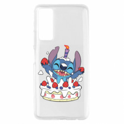 Чехол из раздела Лило и Стич Стич с праздничным тортом для Huawei P Smart 2021 - FATLINE Чехол из раздела Лило и Стич Стич с праздничным тортом для Huawei P Smart 2021
