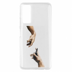 Чехол из раздела Коллекции Сотворение Адама с Лимонкой для Huawei P Smart 2021 - FATLINE Чехол из раздела Коллекции Сотворение Адама с Лимонкой для Huawei P Smart 2021