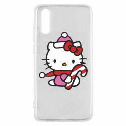 Чехол из раздела Hello Kitty Christmas Kitty with candy для Huawei P20 - FATLINE Чехол из раздела Hello Kitty Christmas Kitty with candy для Huawei P20