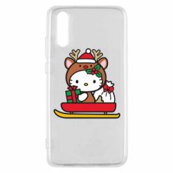 Чехол из раздела Hello Kitty Китти на санках для Huawei P20 - FATLINE Чехол из раздела Hello Kitty Китти на санках для Huawei P20
