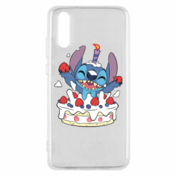 Чехол из раздела Лило и Стич Стич с праздничным тортом для Huawei P20 - FATLINE Чехол из раздела Лило и Стич Стич с праздничным тортом для Huawei P20