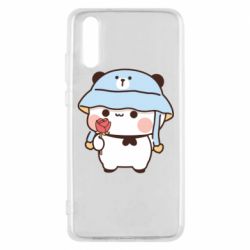 Чехол из раздела Bubu and Dudu Мишка с цветочком для Huawei P20 - FATLINE Чехол из раздела Bubu and Dudu Мишка с цветочком для Huawei P20