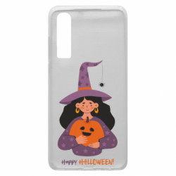 Чехол из раздела Авторские принты Happy Halloween! Девушка Ведьма для Huawei P30 - FATLINE Чехол из раздела Авторские принты Happy Halloween! Девушка Ведьма для Huawei P30