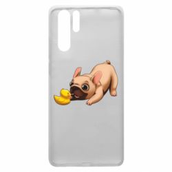Чехол из раздела Бульдог Французский бульдог с уточкой для Huawei P30 Pro - FATLINE Чехол из раздела Бульдог Французский бульдог с уточкой для Huawei P30 Pro