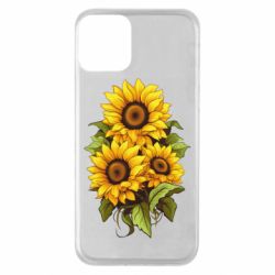 Чохол з розділу Квіти три соняшники для Apple iPhone 11 - FATLINE Чохол з розділу Квіти три соняшники для Apple iPhone 11
